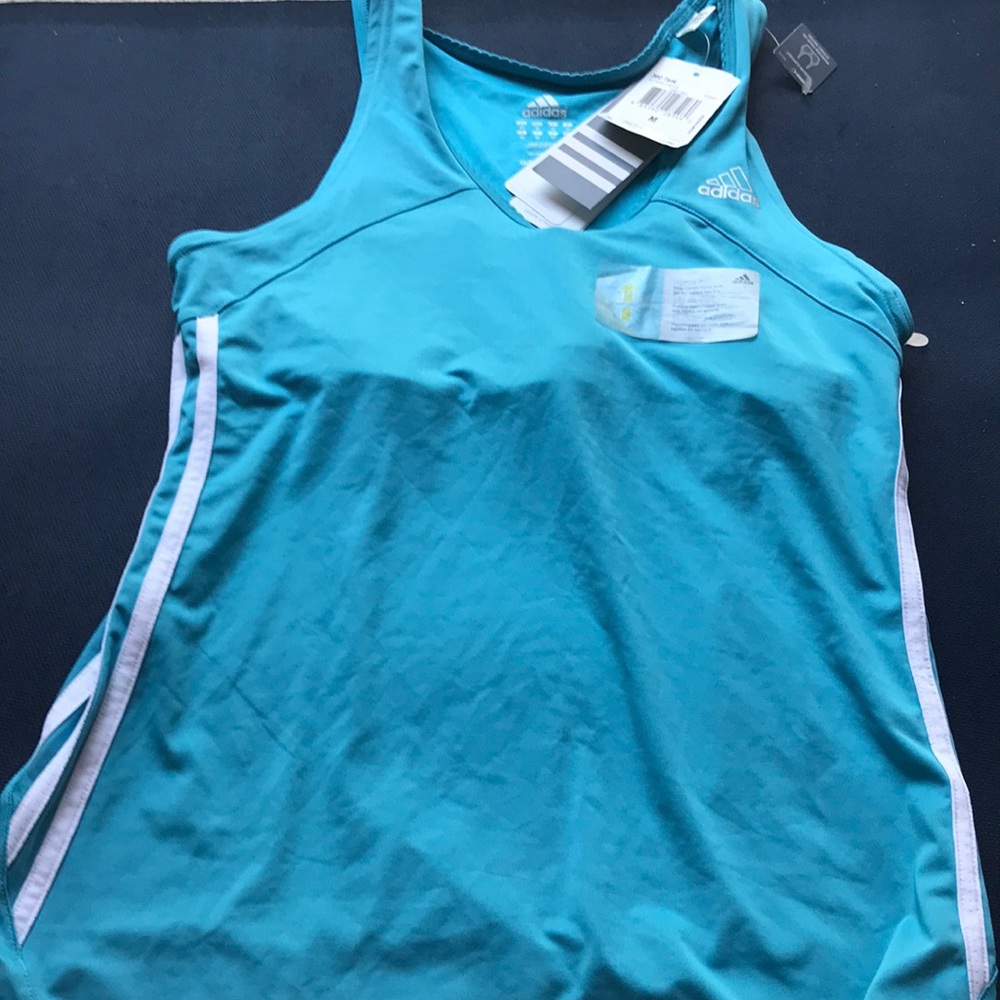 NWT Adidas Women's 360 Tank Top in Blue/White M
